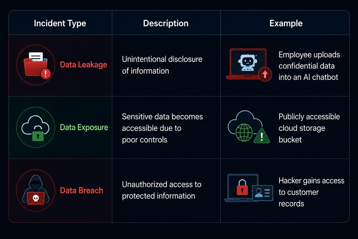 Data Leakage vs. Data Exposure vs. Data Breach